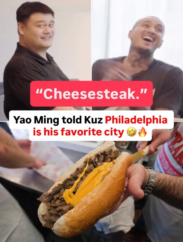 乐鱼体育下载-库兹马：最喜欢的美国城市？姚明：费城 因为牛肉奶酪三明治🥪